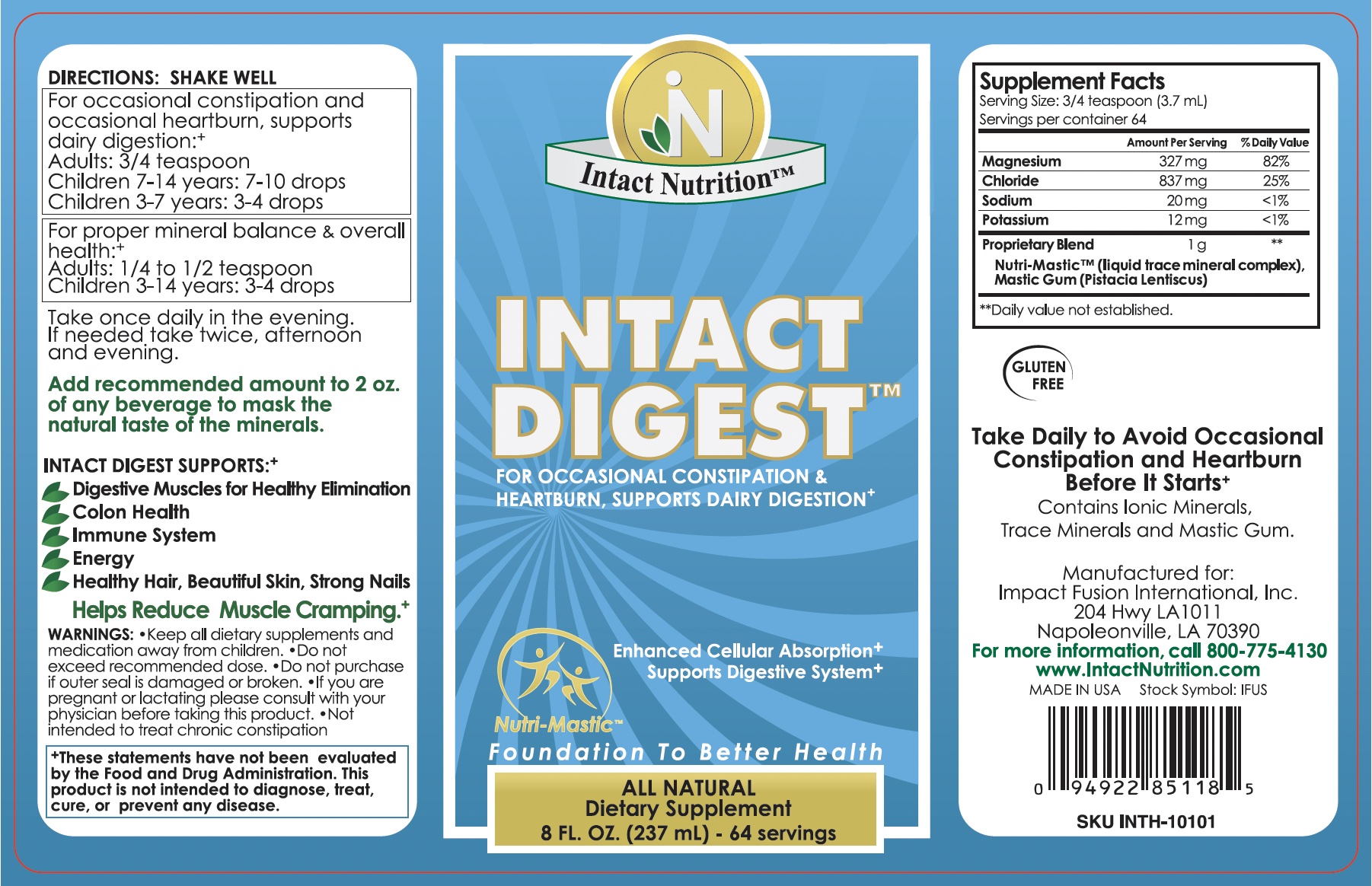 Intact Digest Label