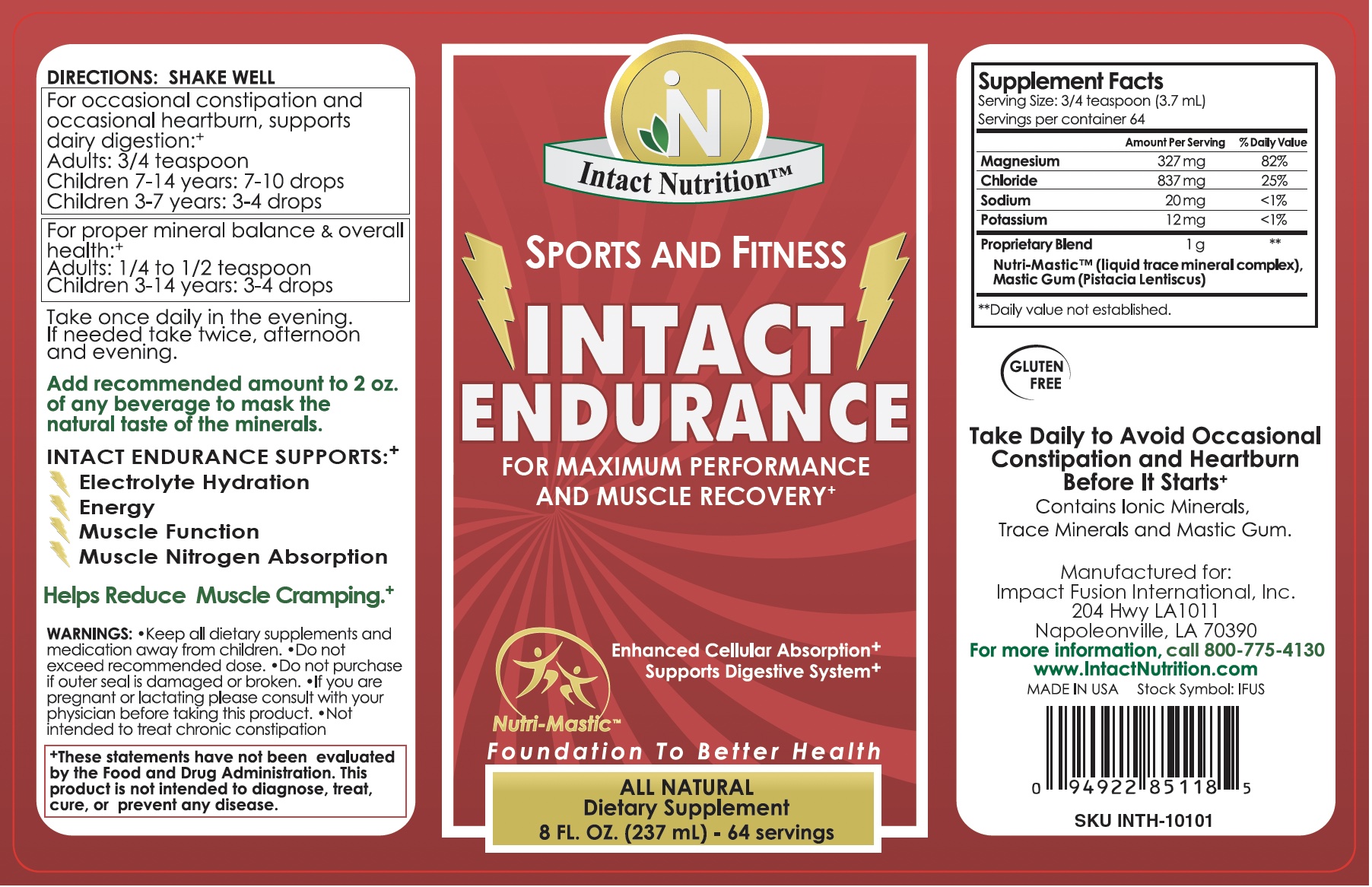 Intact Endurance Label